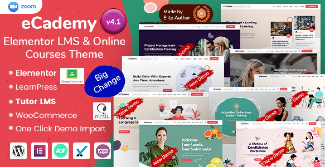 پوسته آموزشی وردپرس و LMS ایکادمی