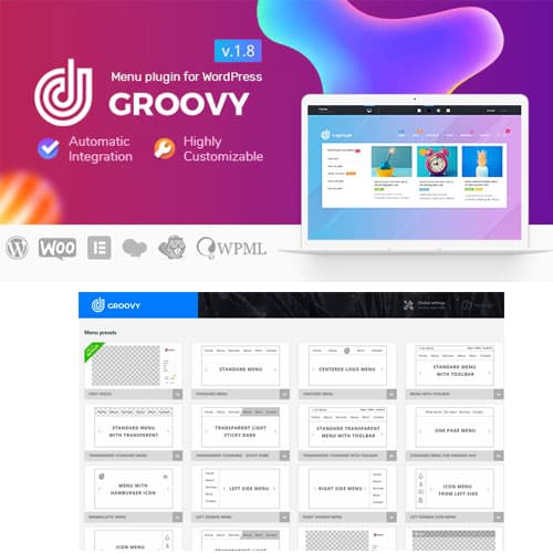 افزونه مگامنو برای وردپرس Groovy Menu